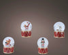 Boule à neige de Noël à poser – assortiment festif