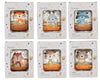 Boule de Noël en verre transparent à suspendre – animaux de la forêt (6 modèles assortis)