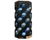 Boules de Noël en polystyrène brillantes et mates, mélange bleu givré