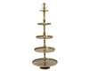 Etagère de présentation dorée pour fêtes
