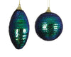 Lot de 2 décorations de Noël pailletées vert irisé à suspendre
