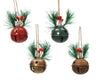 Lot de 4 clochettes de Noël à suspendre assorties