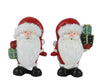 Père Noël en terre cuite avec cadeaux – assortiment de 2