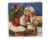 Serviette de table en papier motif père Noël festif